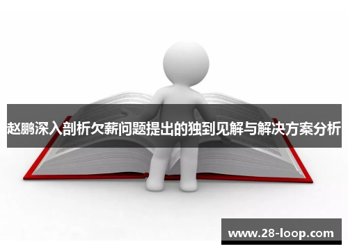 赵鹏深入剖析欠薪问题提出的独到见解与解决方案分析